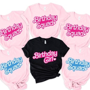 Birthday Girl Shirt for Women - Birthday Party Shirts for Adults & Teens - Birthday Squad Crew Tshirt B XL