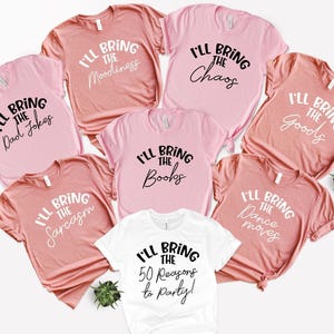 50th Birthday Party Shirts, I'll Bring 50 Reasons to Party T-Shirts image 1