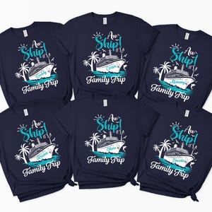 Custom Aw Ship It&#39;s A Family Cruise Shirt, Family Cruise Trip T-Shirt, Family Matching Cruise Tee, Personalized Cruise Squad Shirts
