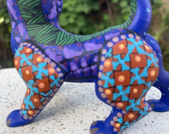 Alebrije Dog Chihuahua Hand Carved – Oaxaca Folk Art Wood