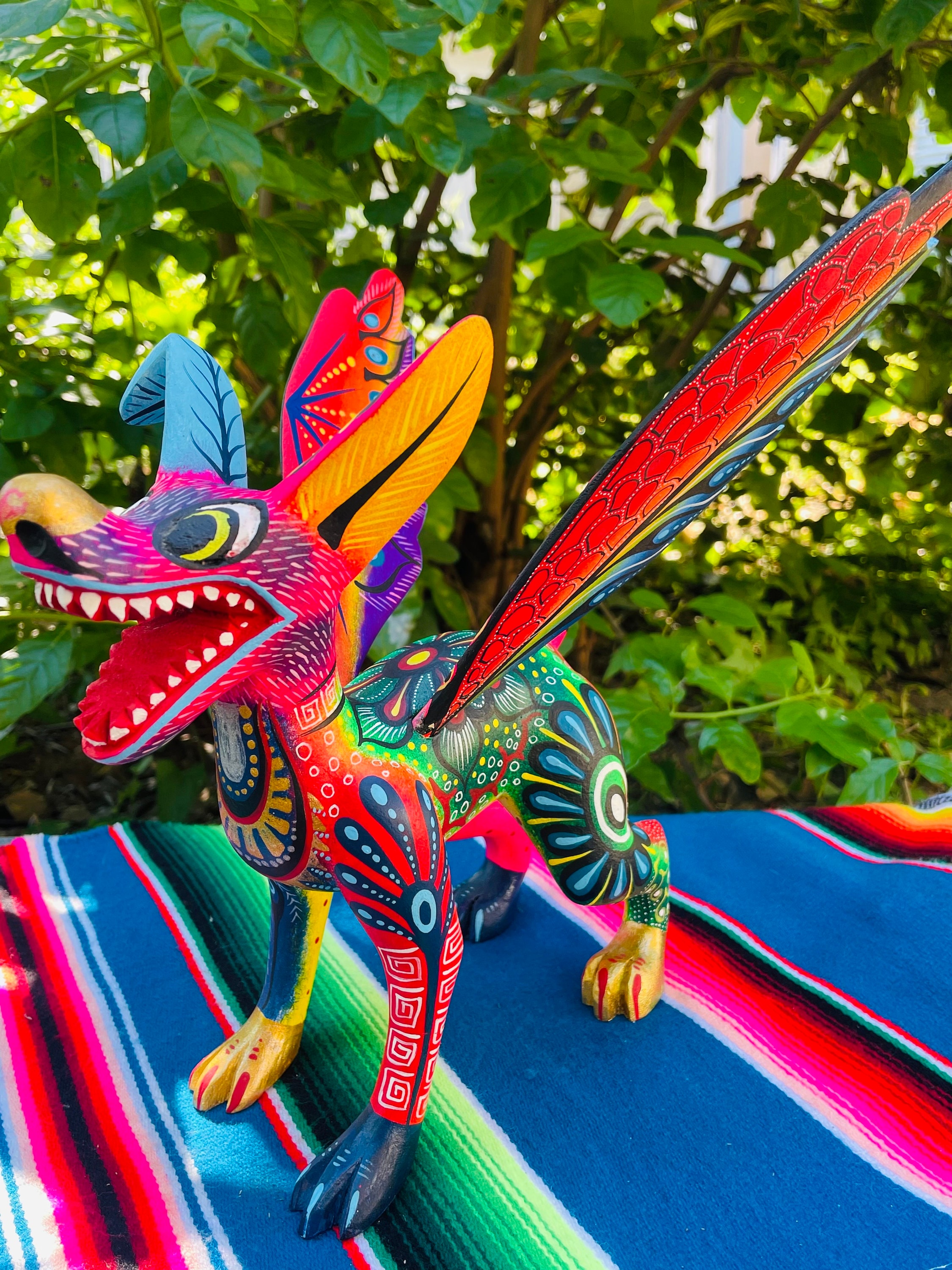 Large Alebrije Dante Coco Inspired. Spirit Animal Maticulously
