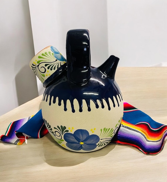 5L Clay Water Jug With Mug Carafe / Botellón/ Mexican Barro - Etsy