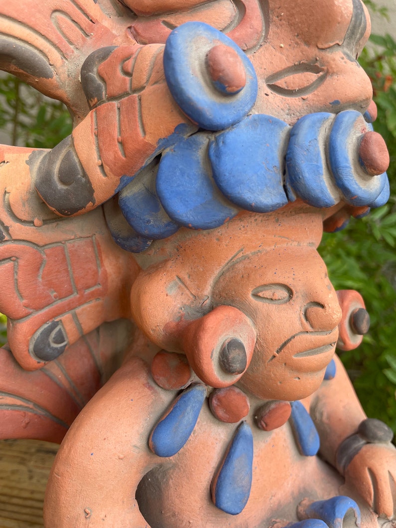 Large Maya / Mayan Tlāloc Statue. Aztec Rain god Sculpture. Made by artists in Teotihuacan, State of Mexico. image 3