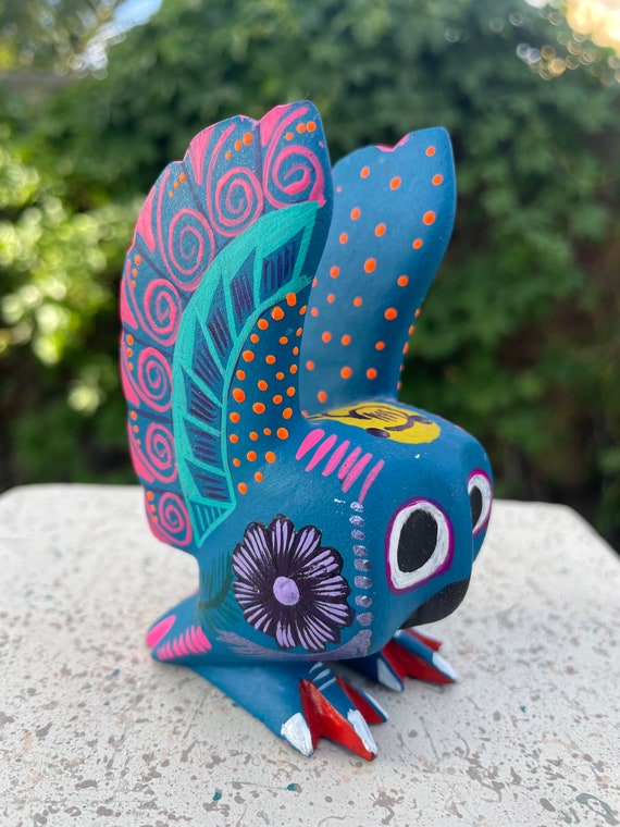 Oaxaca Owl Sculpture – Búho Tecolote Hand Carved Alebrije Artist