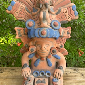 Large Maya / Mayan Tlāloc Statue. Aztec Rain god Sculpture. Made by artists in Teotihuacan, State of Mexico. image 1