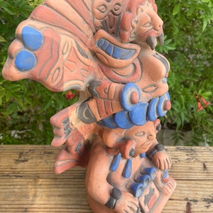 Large Maya / Mayan Tlāloc Statue. Aztec Rain god Sculpture. Made by artists in Teotihuacan, State of Mexico. image 2