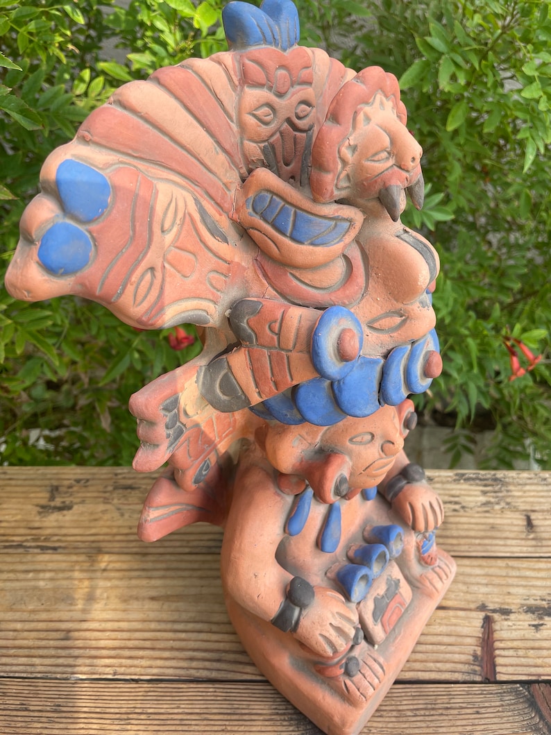 Large Maya / Mayan Tlāloc Statue. Aztec Rain god Sculpture. Made by artists in Teotihuacan, State of Mexico. image 2