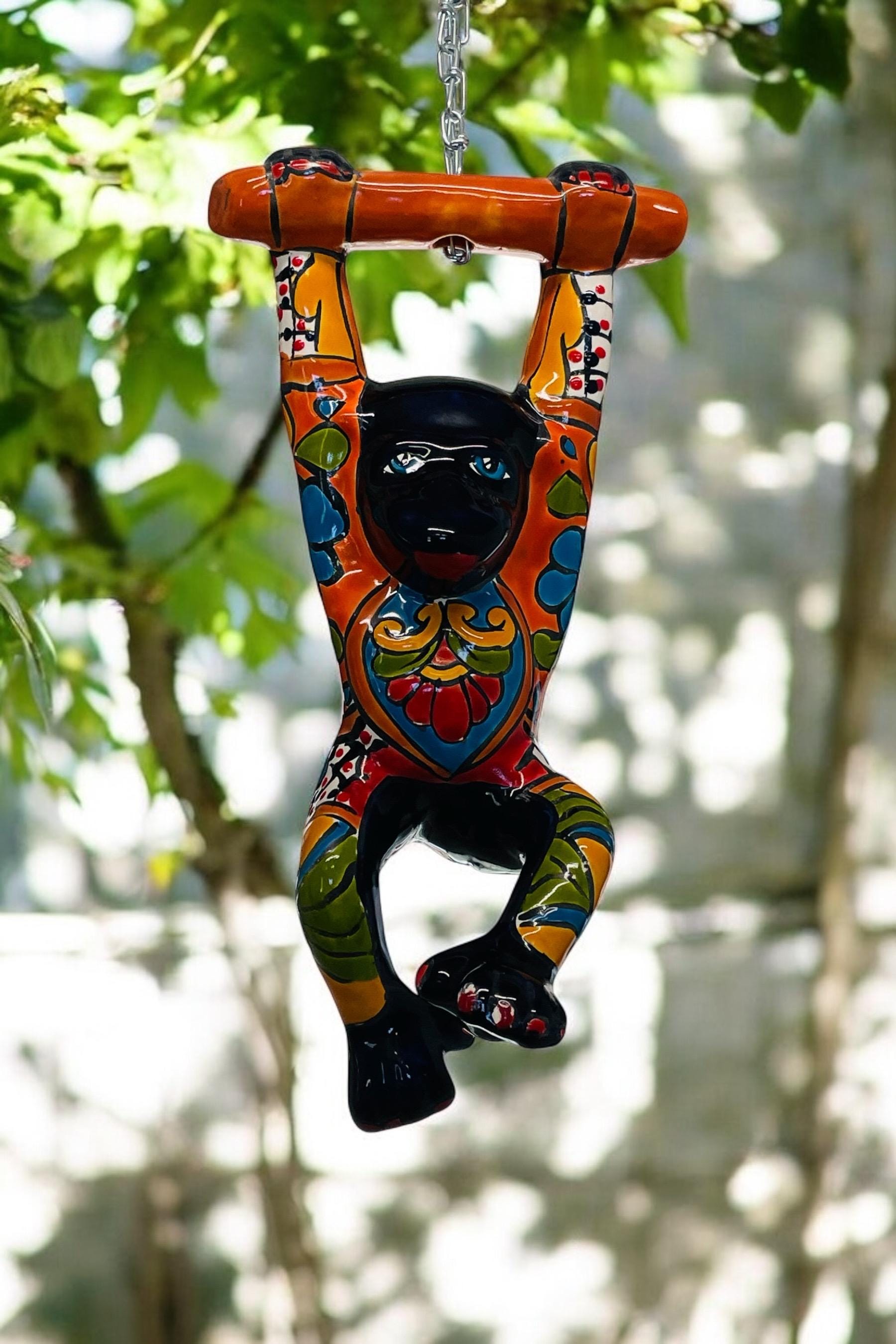 Hanging Talavera Monkey. High Quality Talavera. Handmade Talavera