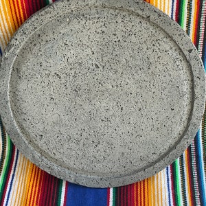 12 in 100% Volcanic Rock  Griddle / Stone Plate / Comal / Pizza Stone .  Made in Mexico!