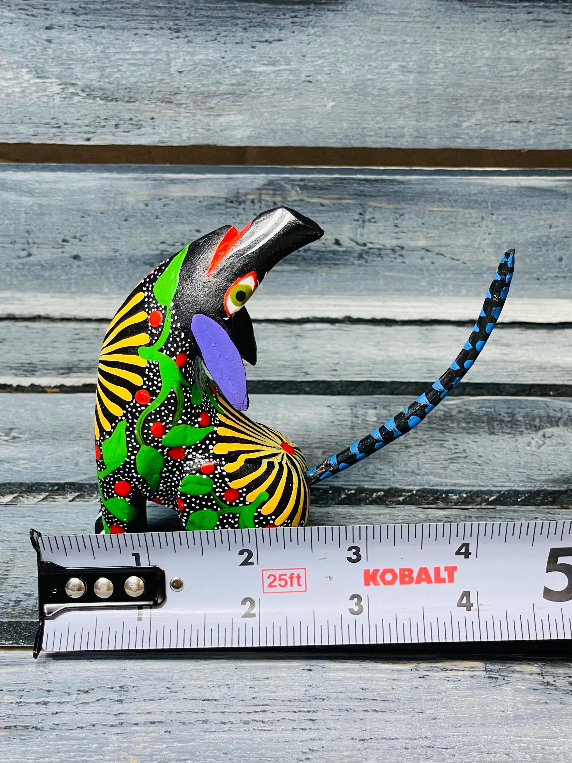 Alebrije Coyote, Howling Wolf, Oaxaca Mexico Folk Art, Original