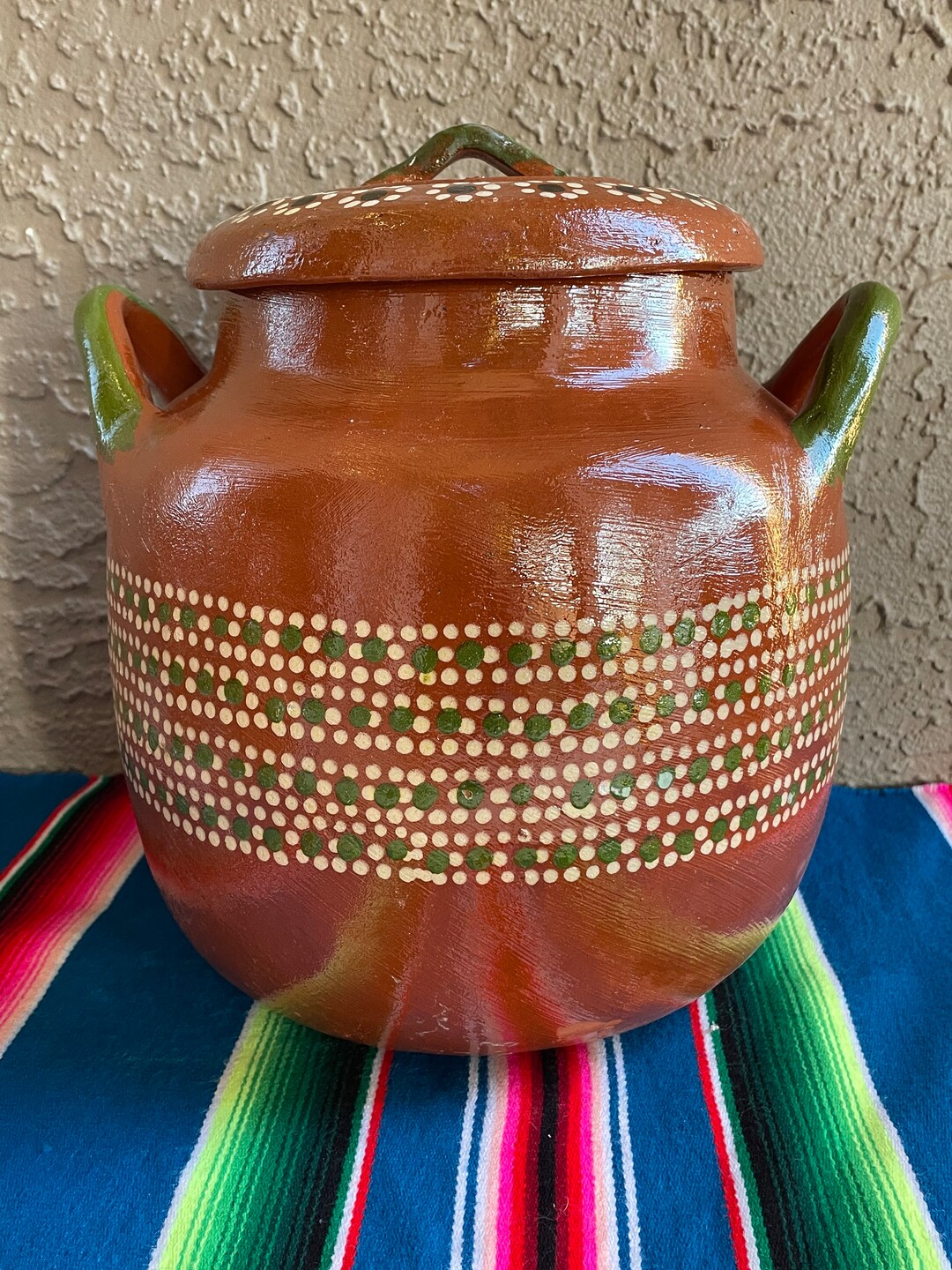 6.5 L Large Mexican Terracotta Clay Pot With Lid / Olla De Etsy