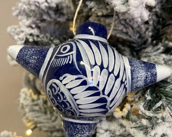 Large Mexican Talavera Christmas Ornaments.  Hand Painted Piñata Ornament. Vivid Colors!  Esferas Navideñas