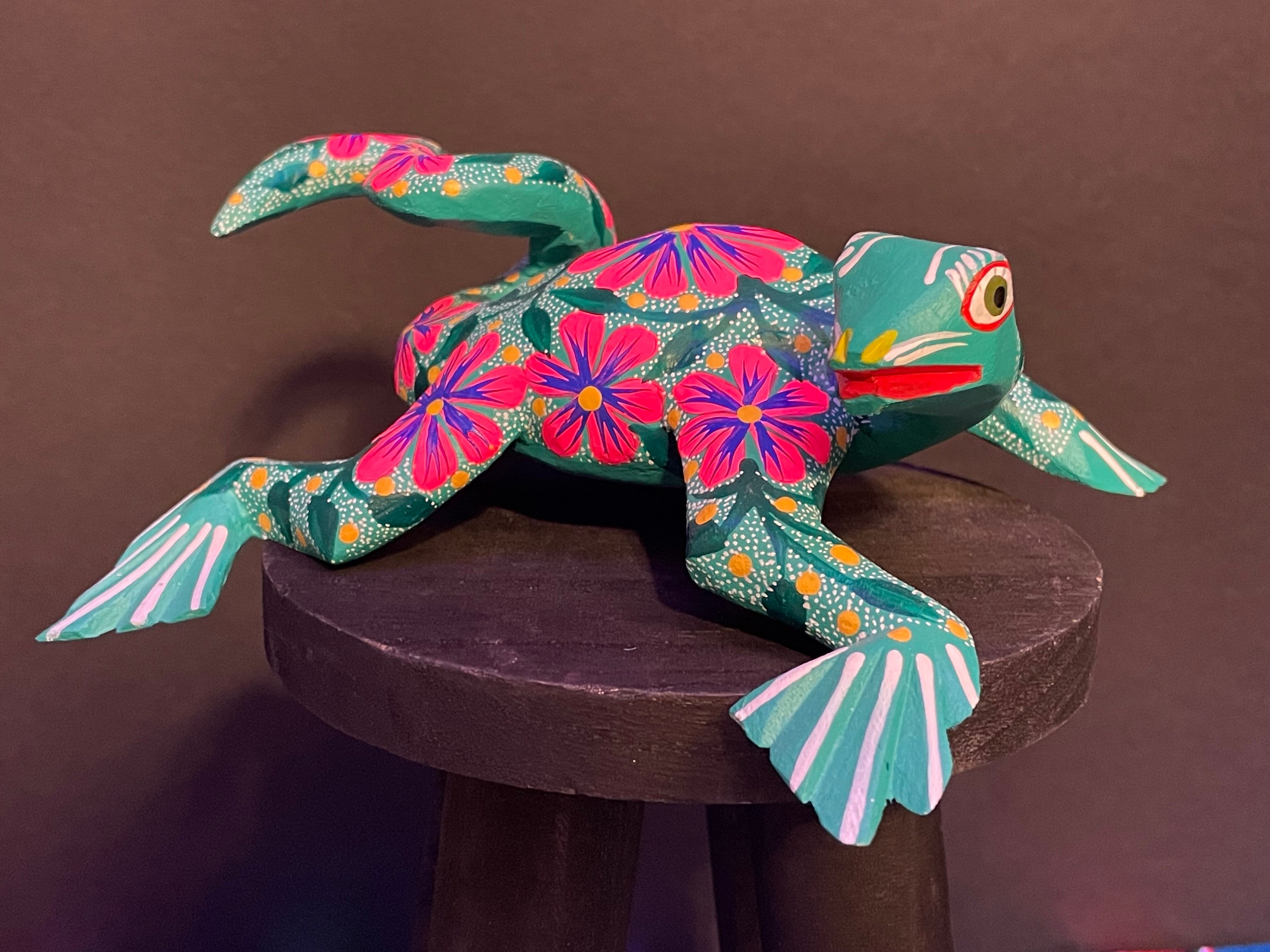 Large Lizard Alebrije. Oaxaca Mexico Folk Art, Original Wood