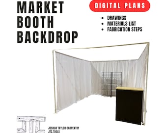 DIGITAL PLANS: Market Booth Backdrop