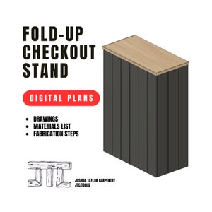 DIGITAL PLANS: Fold-Up Checkout Stand
