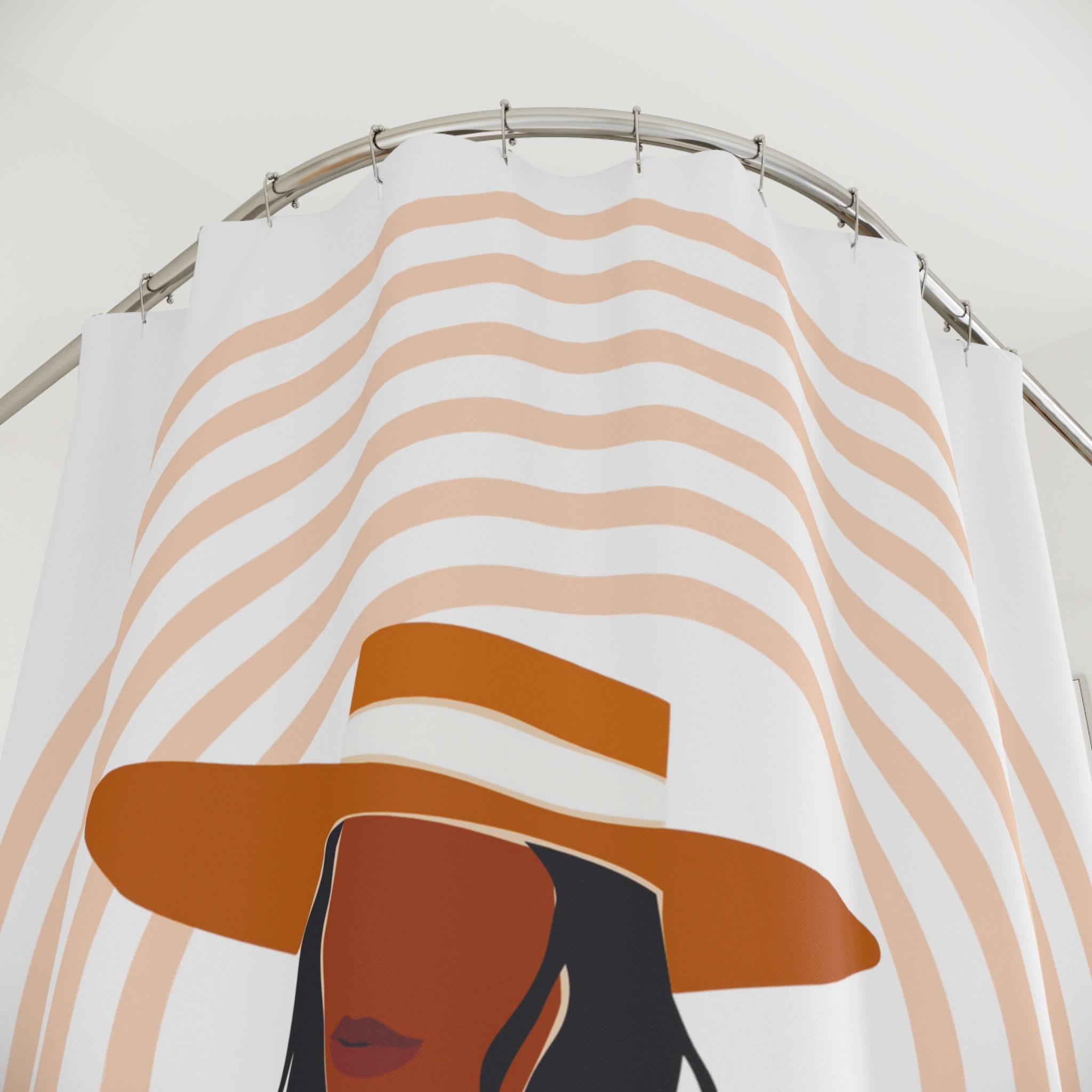 Black Queen Boho Shower Curtain Black Woman Decor Black Girl Magic