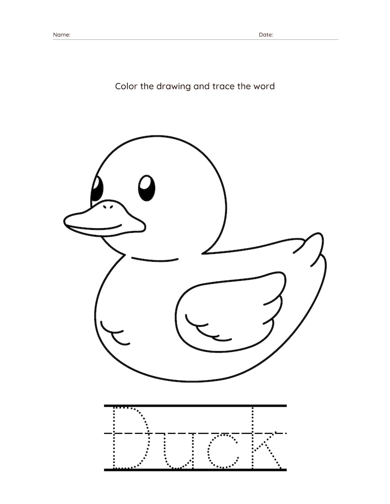 Printable AZ Tracing Coloring Book, Learn to Write, Trace Numbers
