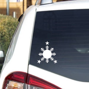 Philippines Sun Star Decal: Filipino Flag Sticker