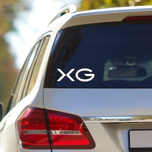 XG Car Decal, Car Car Sticker, Jpop Caw Window Decal, Vinyl Sticker, Kawaii Kpop Gift