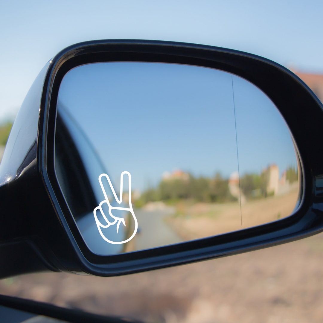 Peace Sign Decal Side Mirror Decal Positive Quote Water Etsy