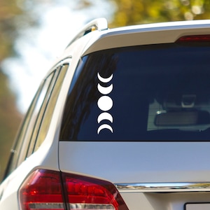 Moon Decal For Car, Moonphase Car Decal, It&#39;s Just A Phase, Car Window Decal, Vinyl Sticker, Car Sticker, Vinyl Decal, Laptop Decal