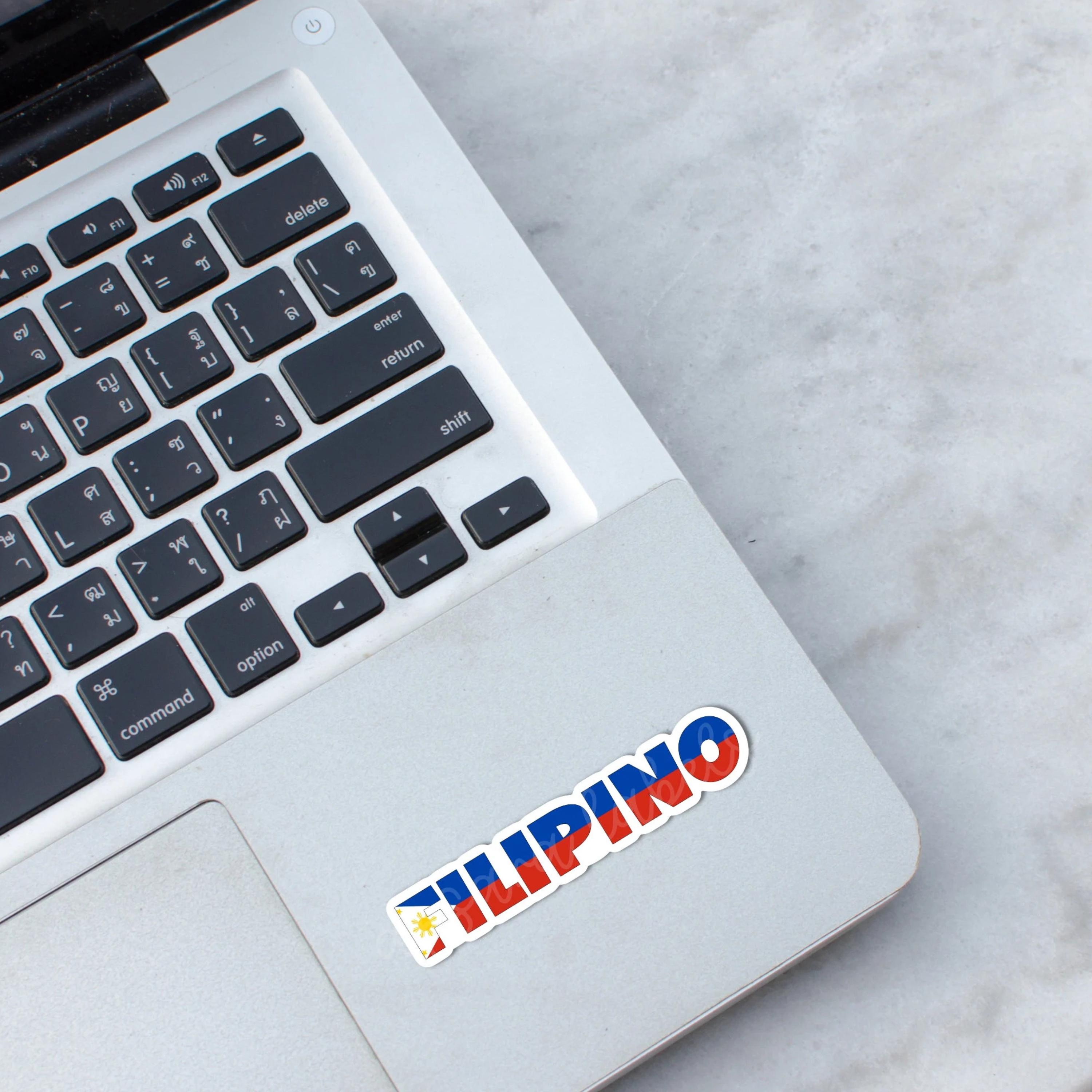 Filipino Sun Sticker: Waterproof Vinyl Decal for Laptop, Water Bottle ...