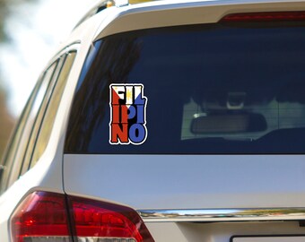 Filipino Sun Star Car Decal: Pinoy Pride Sticker