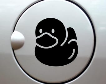 Gas Tank Cover, Duck Lover Car Window Vinyl Sticker - Adult Humor Gift