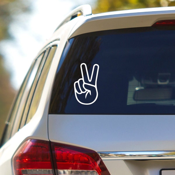 Peace Sign Sticker For Car, Car Decal, Laptop Decal, Vinyl Decal Custom