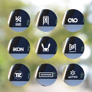 Kpop Car Decal, Mamamoo, The Boyz, Ikon, Kard, Car Window Decal, Vinyl Sticker, Car Sticker, Vinyl Decal