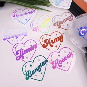 Light Stick Bias Holographic Decal: K-Pop Car/Laptop Sticker