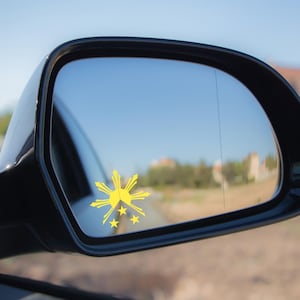 Philippines Sun Star Vinyl Car Decal: Filipino Flag Sticker (2.5" W)