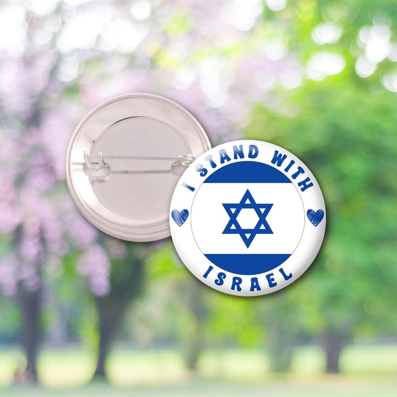 Support Israel Pin - Etsy
