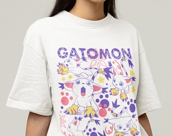 UNISEX Cat Gatomon T Shirt, Anime Shirt, Anime Manga Shirt, Graphic Anime Tee,Anime Lovers T-Shirt, Japanese Anime,Manga Shirt