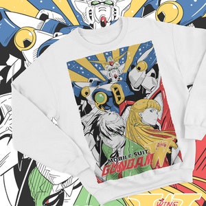 Unisex Gundam Sweatshirt, Gundam Vintage Shirt, Anime Shirt, Anime Lovers, Anime Tshirt, Manga Shirt, Anime Clothing, Kawaii, Aesthetic