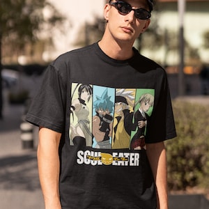 UNISEX - Soul Eater Shirt Maka Albarn Black Star Anime Aesthetic Vaporwave Unisex Jersey Short Sleeve Tee