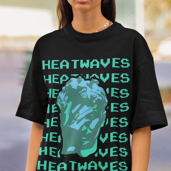 Glass Animals Heat Waves Shirt, Glass Animals Alternative,Indie Tshirt, Dave Bayley Fan Tees, Glass Animals Retro 90s Sweater, Glass Animals