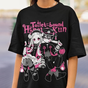 UNISEX -  Hanako Kun Yugi Amane Tsukasa Jibaku Shounen Toilet Bound School Mystery Number 7 Hanako-San Aesthetic Anime Short Sleeve Tee
