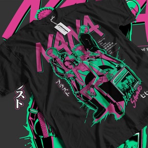 BLACK STONES X NANA Blast Black T-shirt (with Text Only