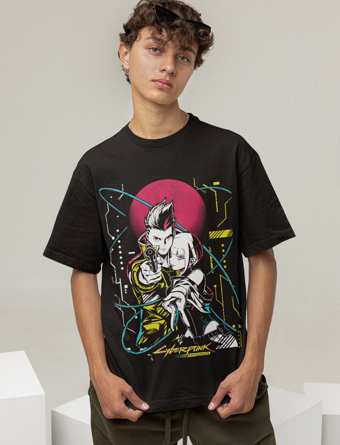 UNISEX - Cyberpunk Edgerunners Lucy, David Martinez Anime T