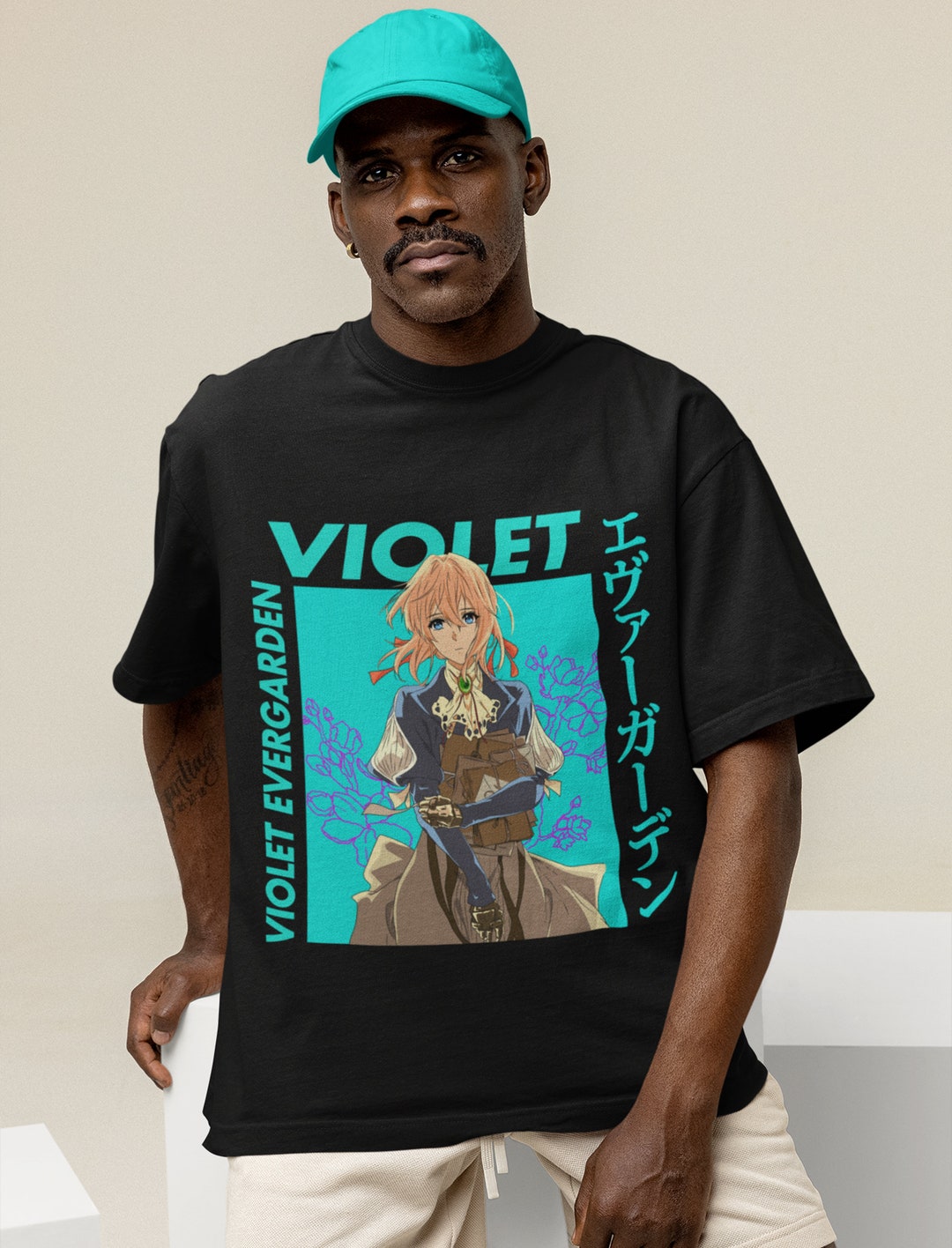 \"ヴァイオレット・エヴァーガーデン\" bootleg tee Amazon.co.jp: ヴァイオレット・エヴァーガーデン Tシャツ