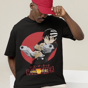UNISEX - Soul Eater Shirt Maka Albarn Black Star Anime Aesthetic Vaporwave Unisex Jersey Short Sleeve Tee