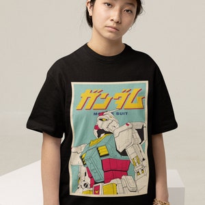Unisex - Gundam Shirt, Gundam Vintage Shirt, Anime Shirt, Anime Lovers, Anime Tshirt, Manga Shirt, Anime Clothing, Kawaii, Aesthetic