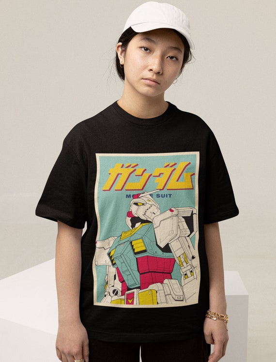 Unisex Gundam Shirt Gundam Vintage Shirt Anime Shirt Anime