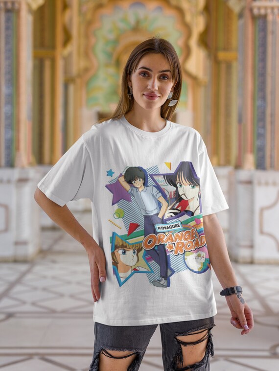 Kimagure Orange Road Madoka Ayukawa Retro Anime T-shirt Kimagure Orange Road Madoka Ayukawa Retro Anime T-shirt