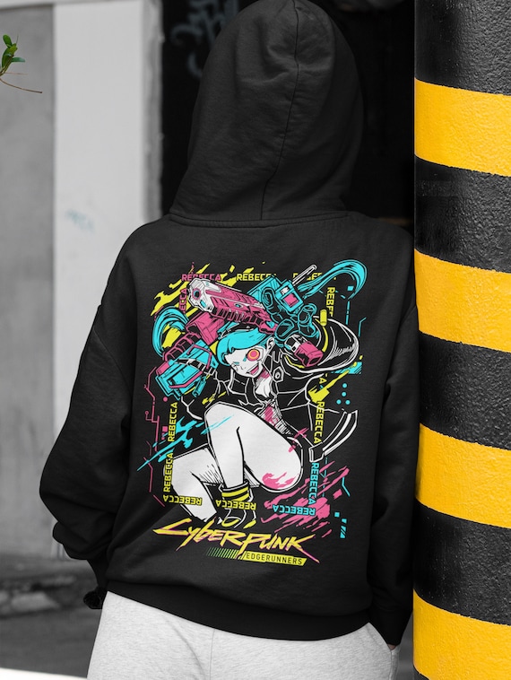 UNISEX - Cyberpunk Edgerunners Anime Hoodie, Lucy Waifu UNISEX - Cyberpunk Edgerunners Anime Hoodie, Lucy Waifu