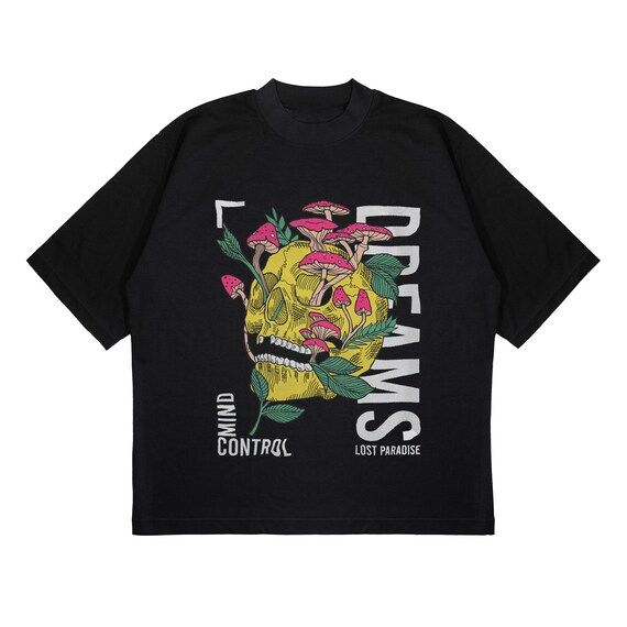 MIND CONTROL Techwear Streetwear Fashion T-shirts for Men MIND CONTROL Techwear Streetwear Fashion T-shirts for Men