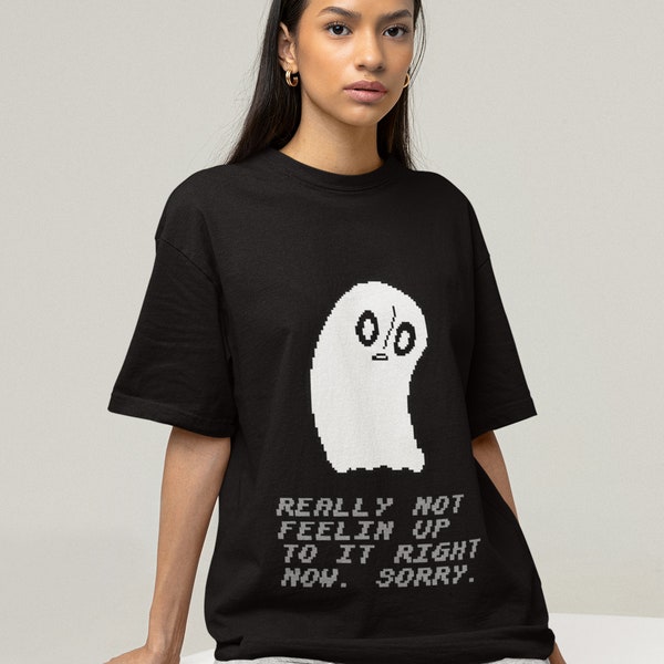 UNISEX - Undertale Gaming T-Shirt, Napstablook Indie Shirt