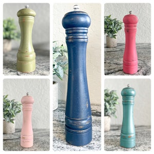 Colorful salt 2024 and pepper shakers
