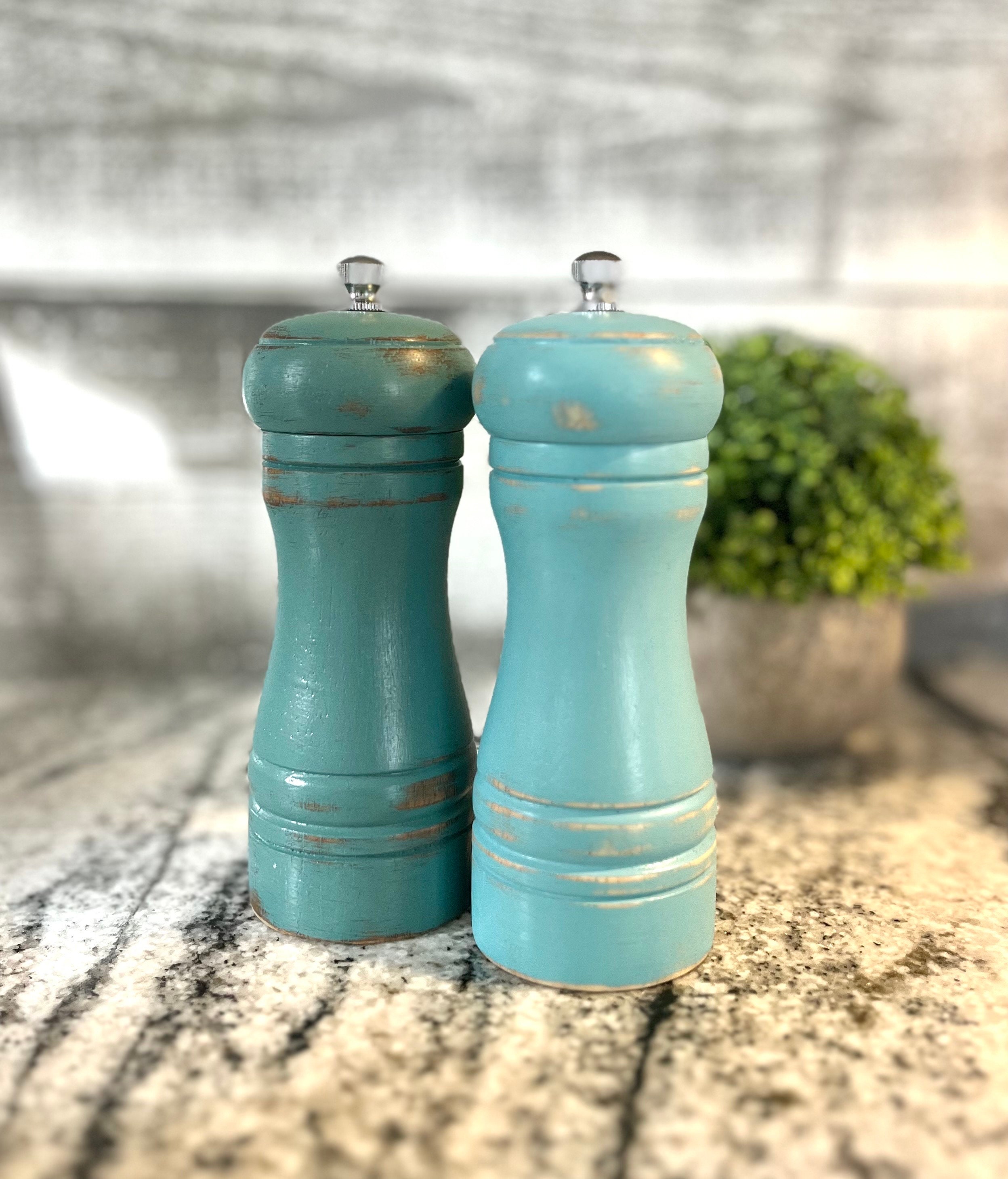 Teal salt online and pepper mills